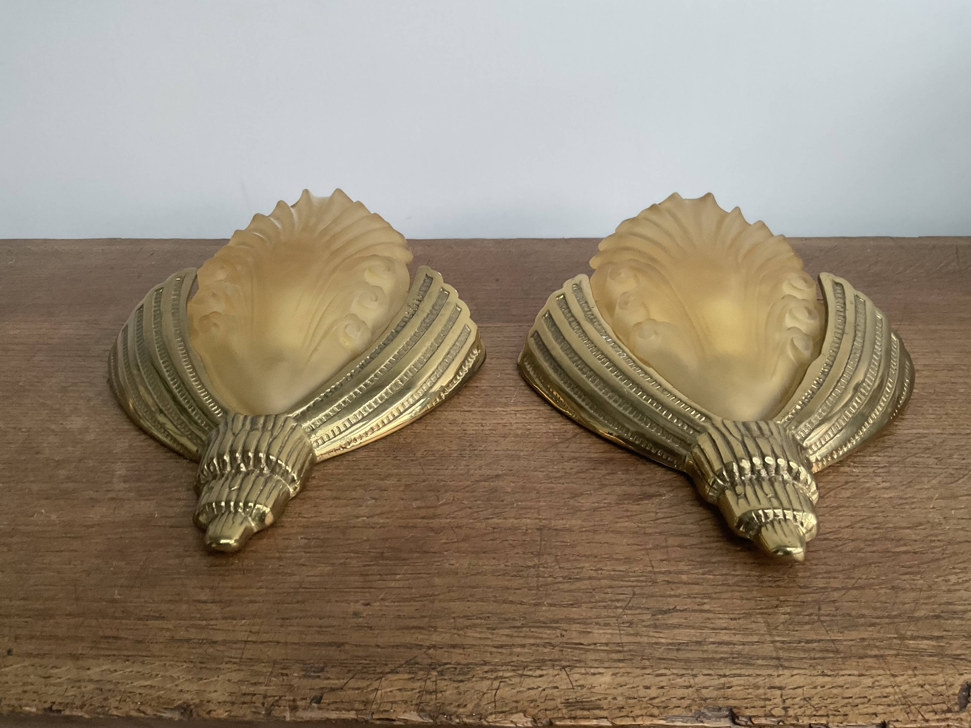 Pair of Art Deco wall sconces
