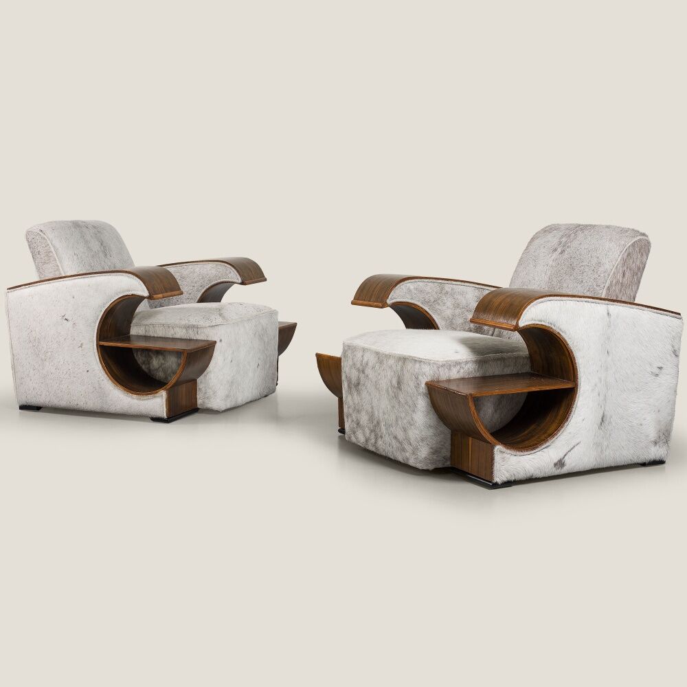 Pair of Art Deco armchairs