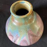 Vase en grès flammé piriforme signé Alfred Lebret (1871-1955) cf. Aure