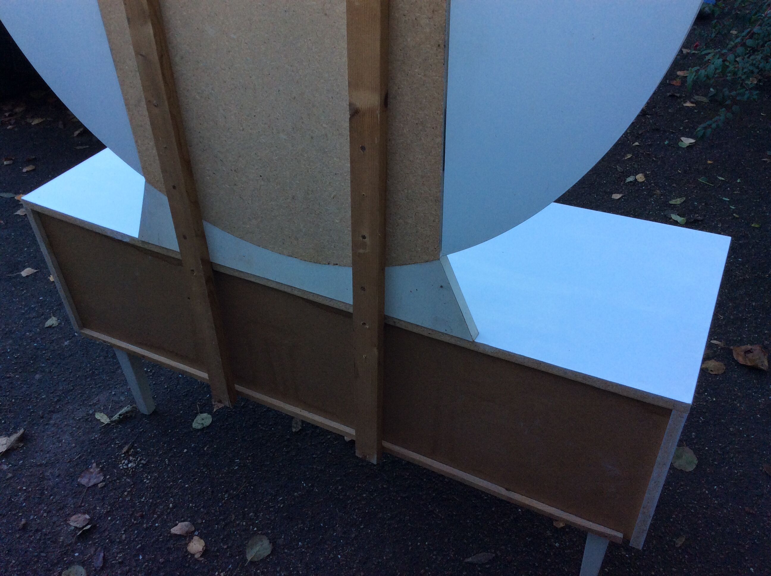 Dressing table mirror triptych 1970 vintage