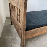 Brutalist Aranjou elm bed