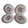 Ensemble 4 assiettes MBFA Pornic modèle Rosita