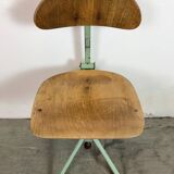 Green Industrial Workshop Chair, 1950s
