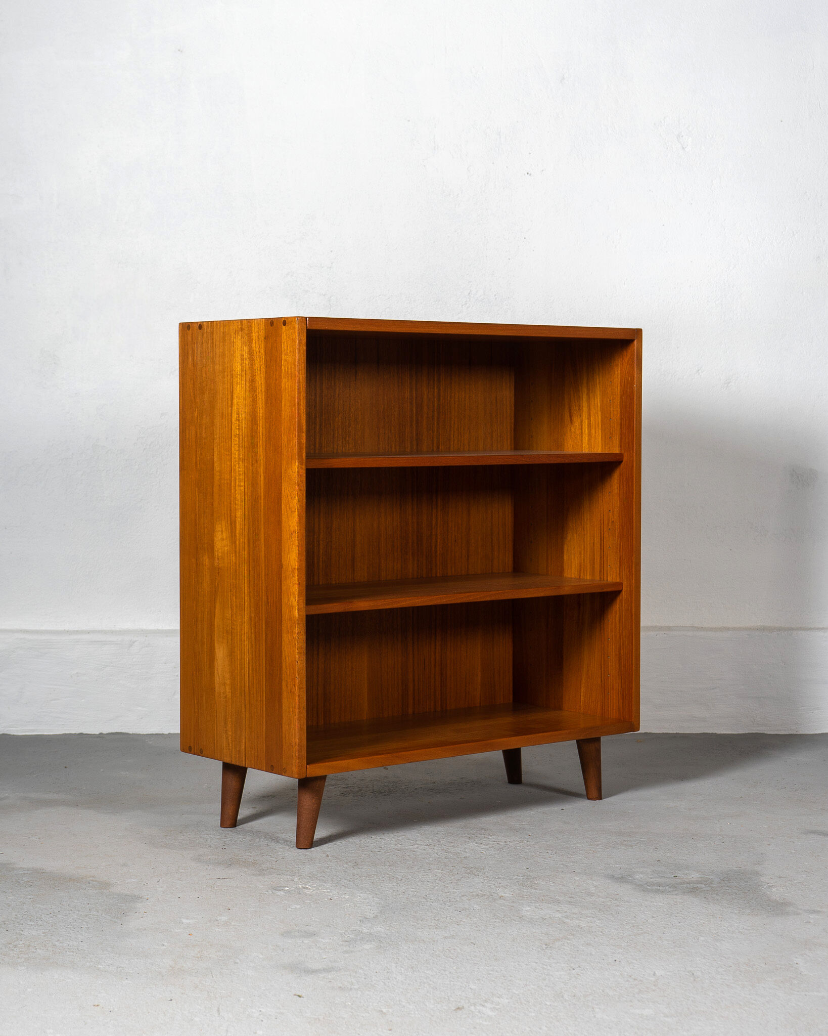 Mid century german bookcase made of solid teak, circa 1970, germany