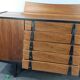 Enfilade in Walnut design Raymond Halas, Polish Vintage 1960s