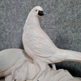 Pair of golden pheasants in crisp porcelain, Art Deco period