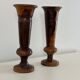Olive wood vases