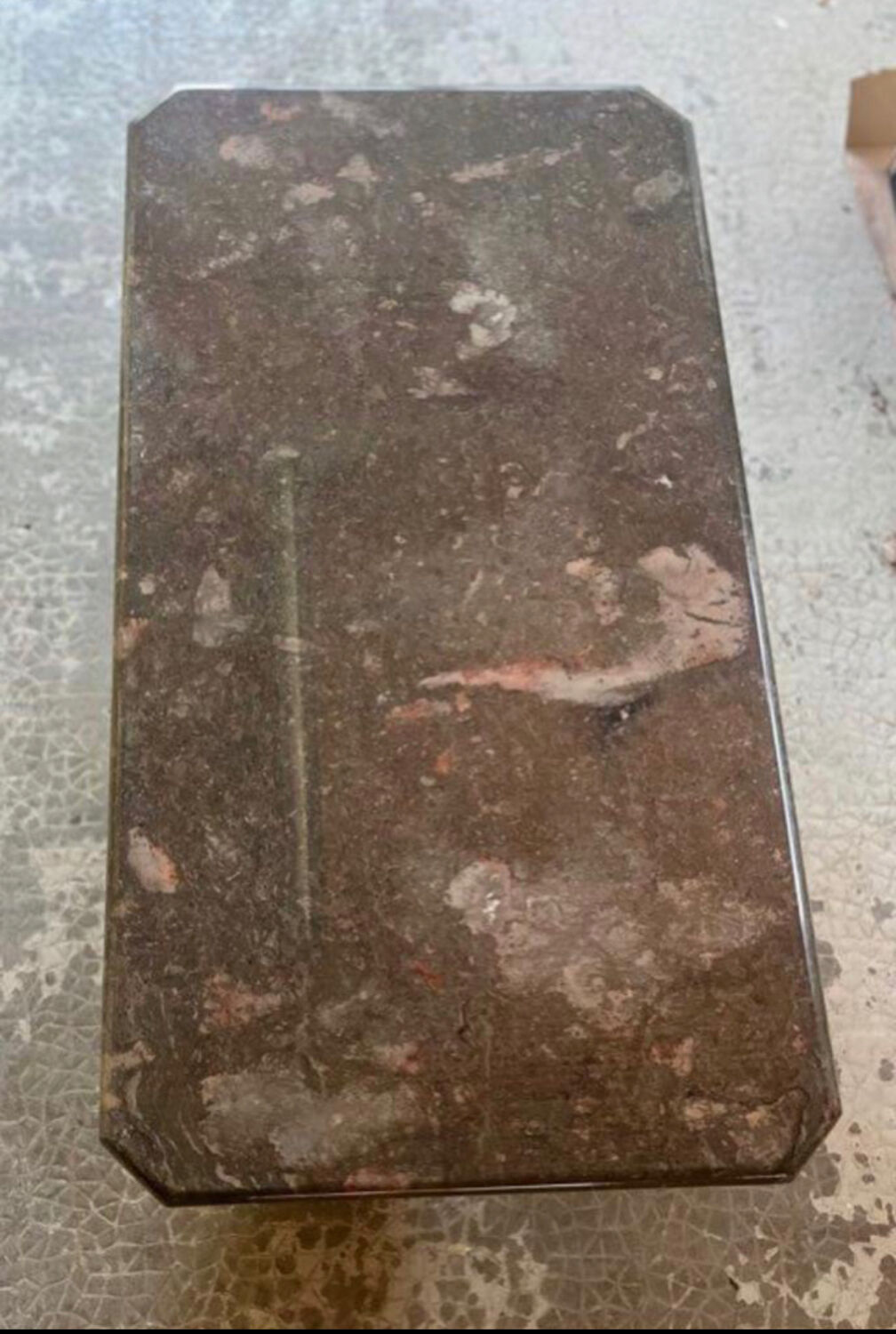 Brown marble coffee table