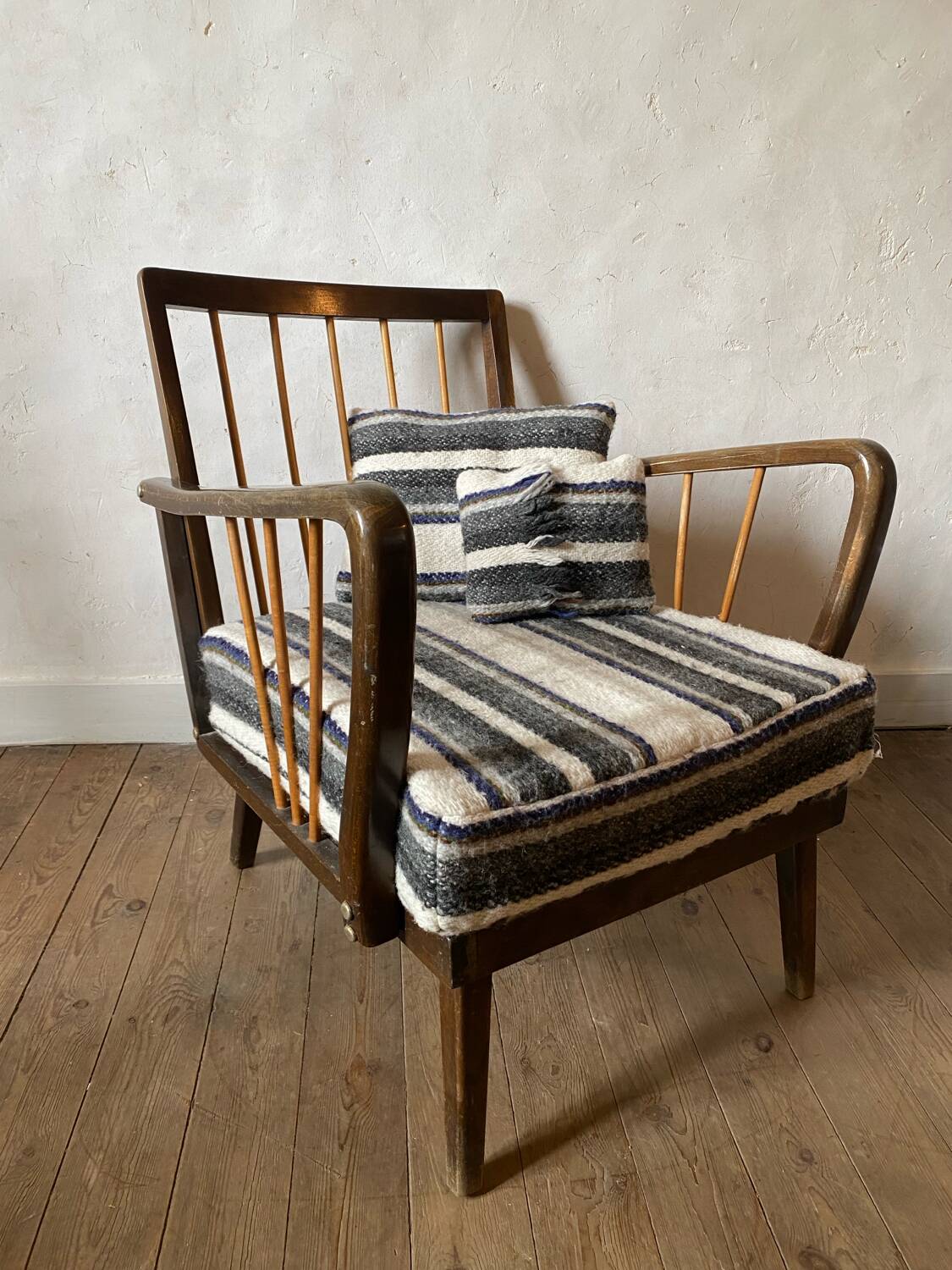 Restored vintage armchair