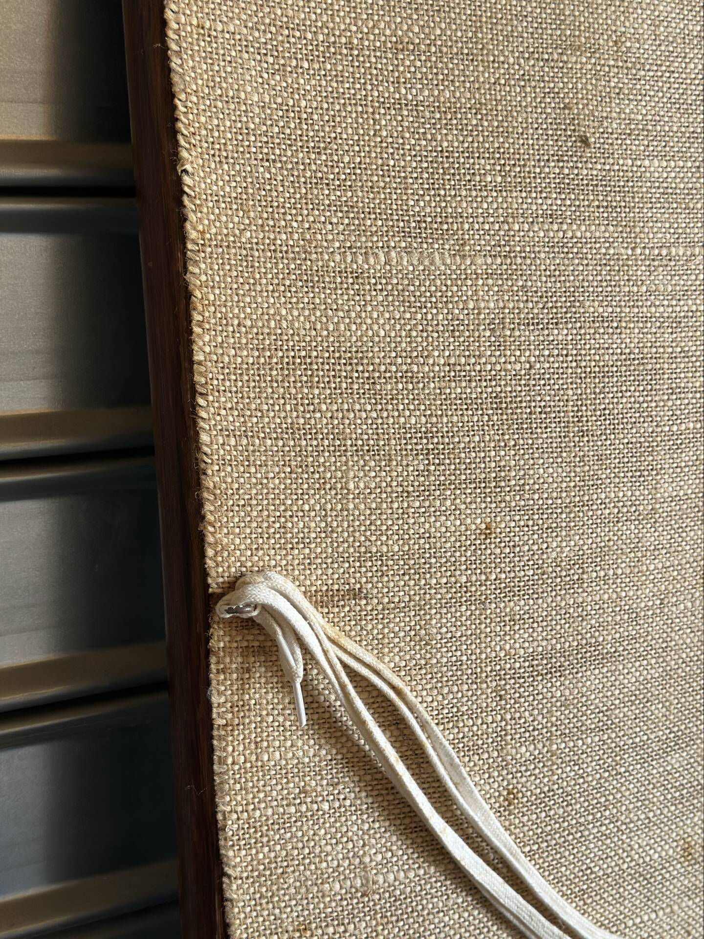 Vintage bamboo mirror
