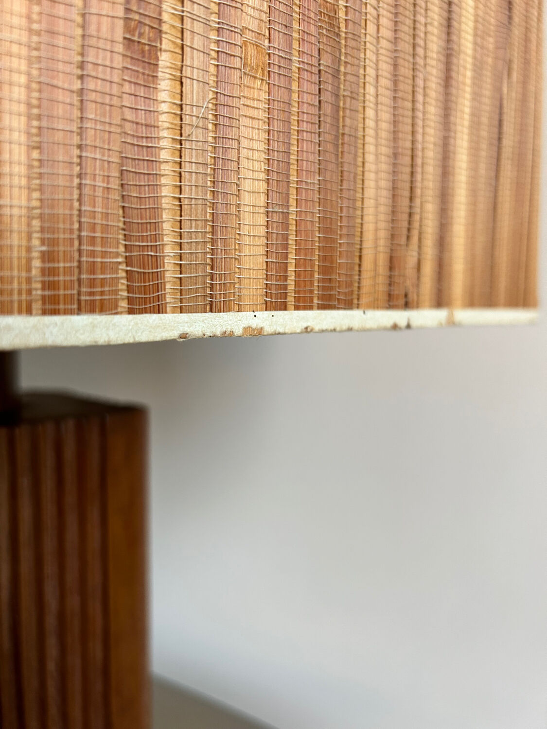 Scandinavian 70s wooden lamp