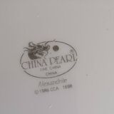 Set of 14 fine porcelain pieces - China Pearl "Alexandrite"