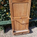 Old solid oak coat holder