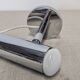 Modernist chrome metal wall light, France circa 1970.