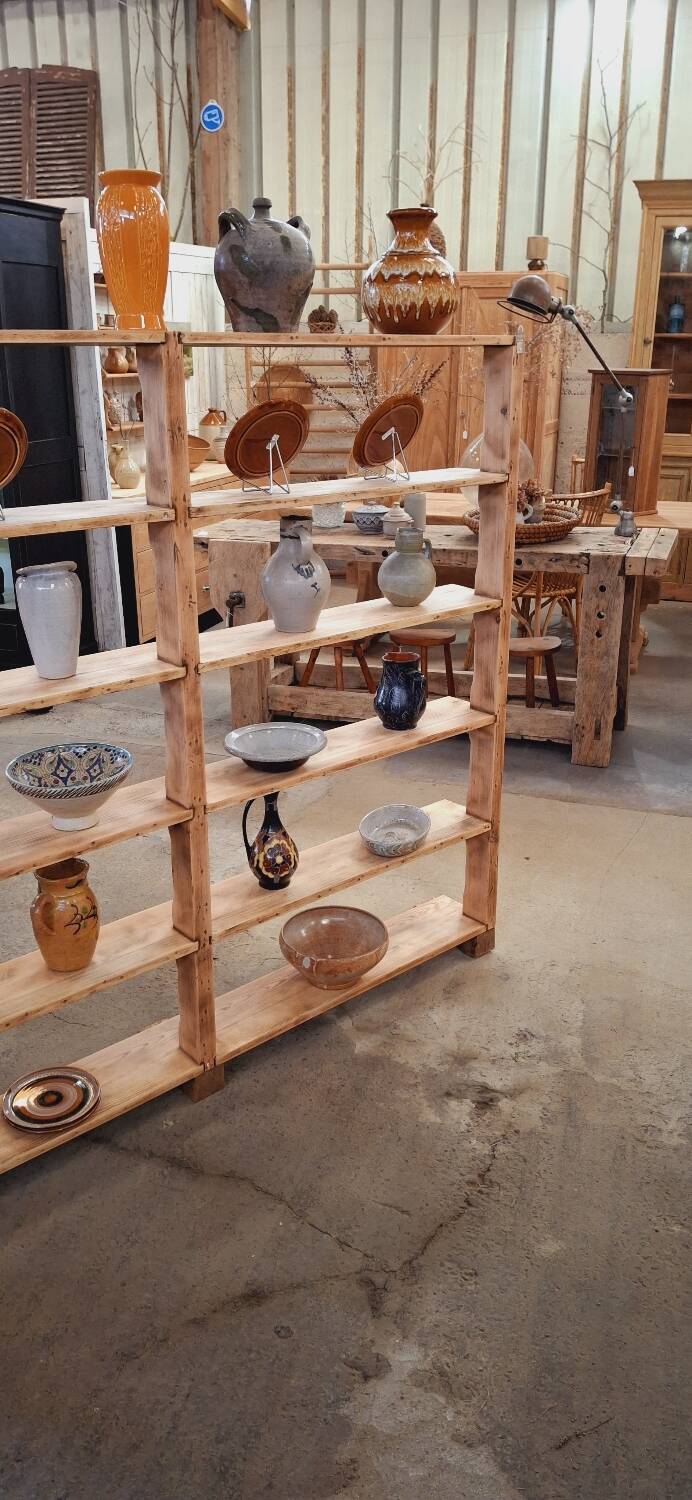 Large old shelf on legs