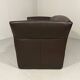 Christophe Giraud brown leather sofa Indy, Jori Belgium 1990’s