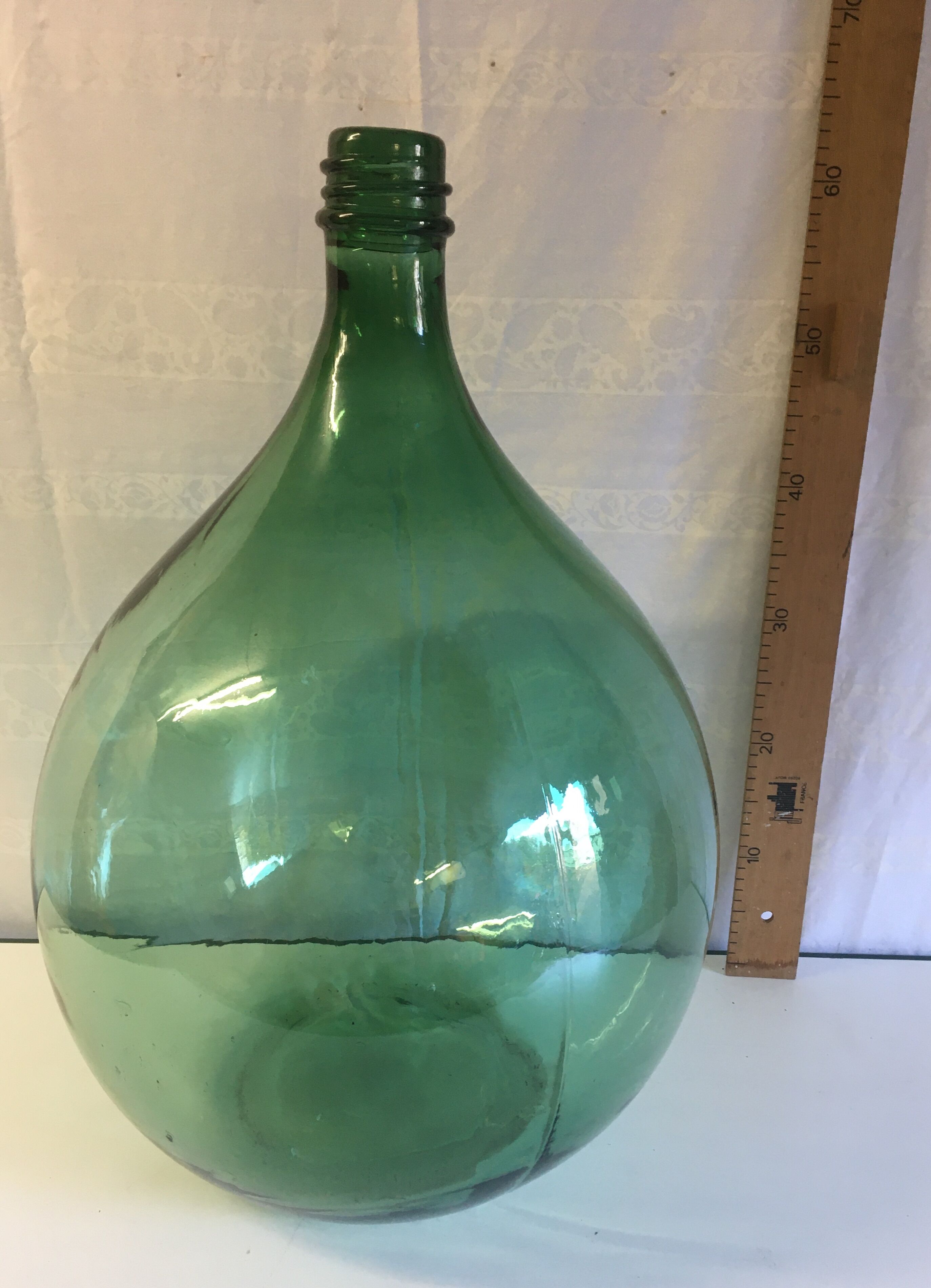 Demijohn 40L in green glass