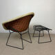Diamond chair & ottoman by Harry Bertoia for Knoll