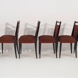 Table and 6 chairs for the dining room of the '70s