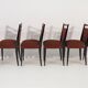 Table and 6 chairs for the dining room of the '70s