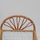 Pair of rattan and glass bedside tables, France 1970
