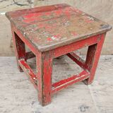 Ancienne table à thé en teck birman
