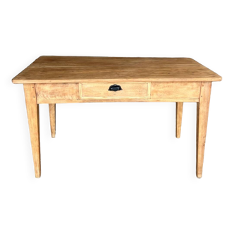 Raw wood country table