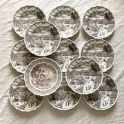 Swiss landscape Italy 25-piece dinner and soup plates