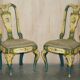 Pair of antique Regency chairs and matching table.