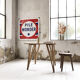 Vintage rattan meal table