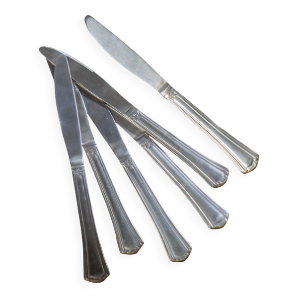 Lot de 6 couteaux en métal « Éloi »