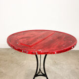 Vintage industrial metal bistro table