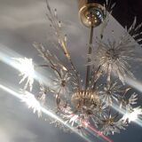 Profili studio chandelier gold plated and Swarovski crystal
