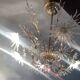 Profili studio chandelier gold plated and Swarovski crystal