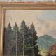 Oil Painting on Canvas Mountain Landscape Forest Vosges Signed S Capello