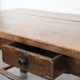 Robust French farmhouse antique dining table from the 18th century
