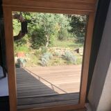 Mirror with wooden frame