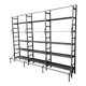 Industrial Iron Library Wall Shelving Cabinet