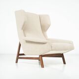 Mid-Century Modern Armchair 877 by Gianfranco Frattini for Cassina