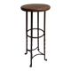 Table d'appoint ronde en métal industriel