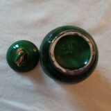Sucrier vert et doré
