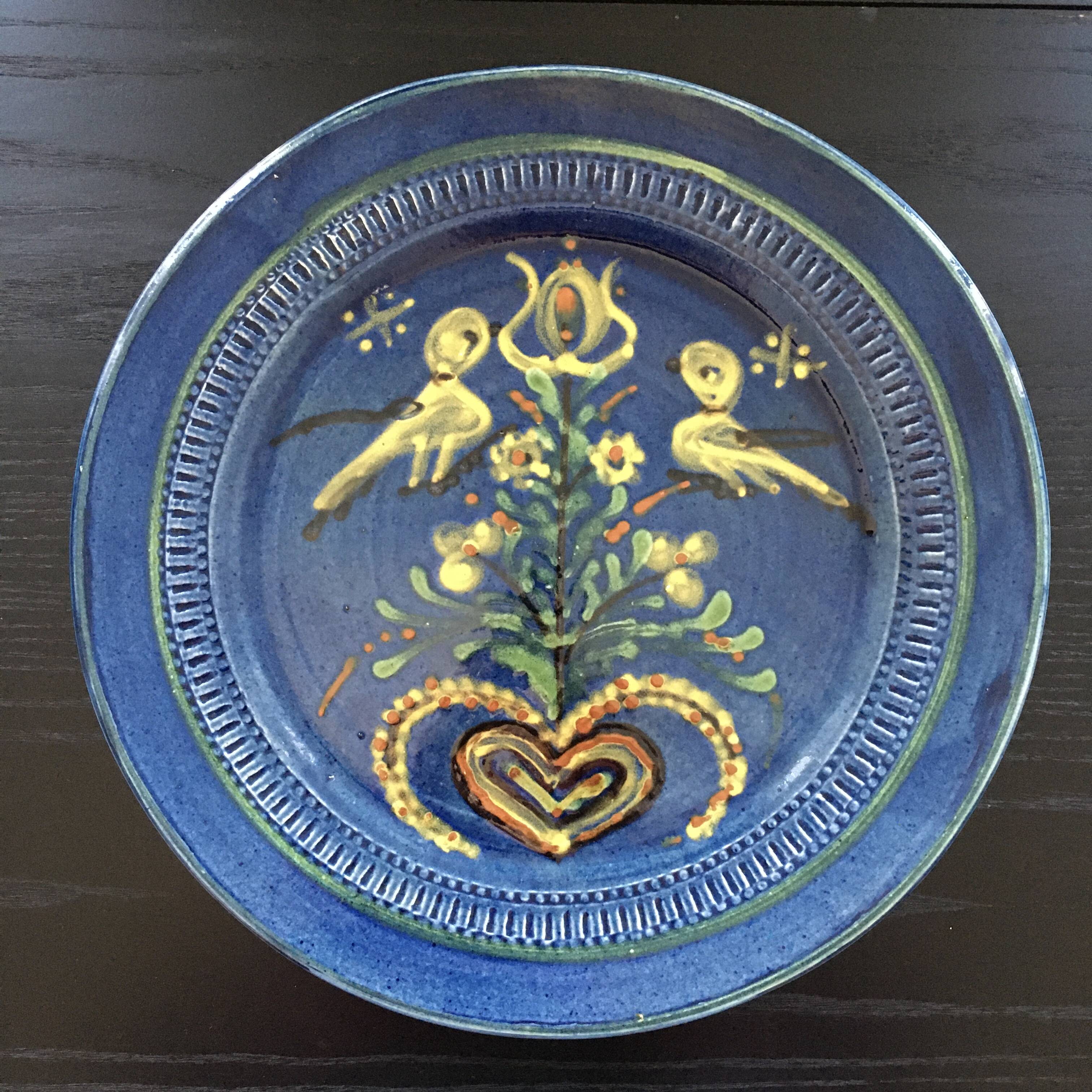 Large decorative dish from Savoie