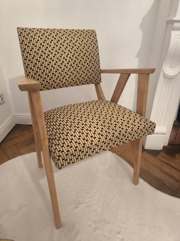 Paire de fauteuils bridge vintage 1950