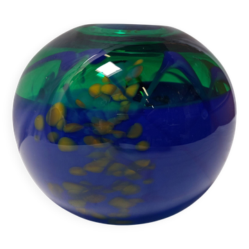 Vase boule verrerie d'art atelier Beranek