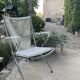 Vintage Scoubidou chaise lounge in chrome and white – 1960s/70s.