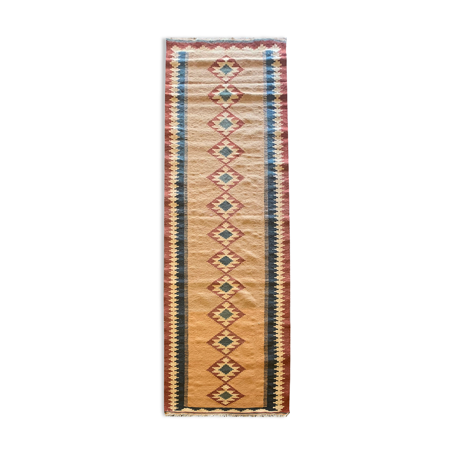 Traditional handmade persian kilim runner rug - 80x285cm