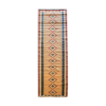 Tapis coureur persan Kilim fait à la main - 80x285cm