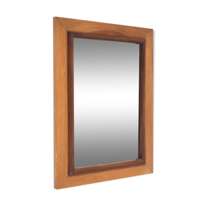 miroir bois 2 tons 32x40cm