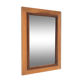 Miroir bois 2 tons 32x40cm