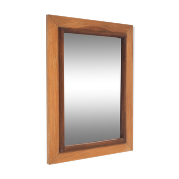 Miroir bois 2 tons 32x40cm